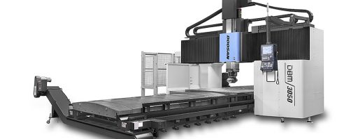 Doosan erweitert seine DBM-Serie um Doppelständermaschinen mit 2000 und 3000 mm effektiver Breite. Darunter ein Mehrzweck-Doppelständer-Bearbeitungszentrum, das sowohl für die Bearbeitung großer Werkstücke als auch für die Formbearbeitung prädestiniert ist. - Bild: Doosan