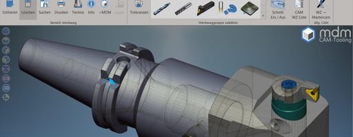 Das Werkzeugmanagement MDM-Tooling gibt per Mausklick alle detaillierten Informationen über Zusammenbau, Lagerort, zugeordnete Maschine und die dazugehörigen Aufträge aus. - Bild: Mastercam