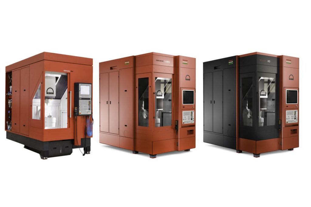 Das Mikro-Punch-Tap-Verfahren kann für Gewindegrößen von M1 bis M3 inzwischen in der kompletten Kern-Micro-Baureihe eingesetzt werden. - Bild: Kern Microtechnik