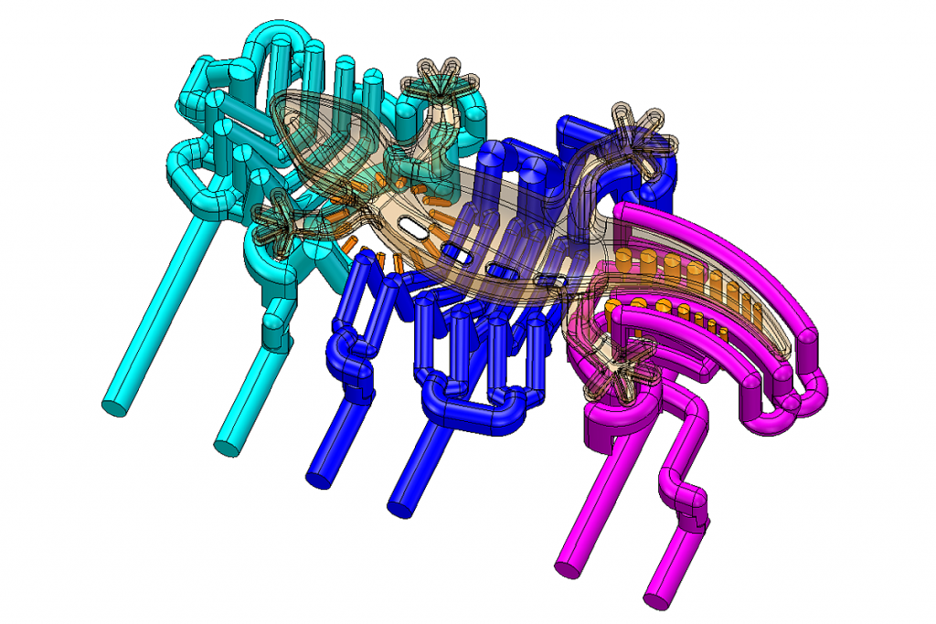 Die Kombination aus vollelektrischer 100-t-Spritzgießmaschine und einer ausgeklügelten konturnahen Kühlung macht den Unterschied. Deckerform, Contura und das Reichle Technologiezentrum zeigen mit ihrem "Projekt Gekko" den Stand der Technik. - Bild: Deckerform