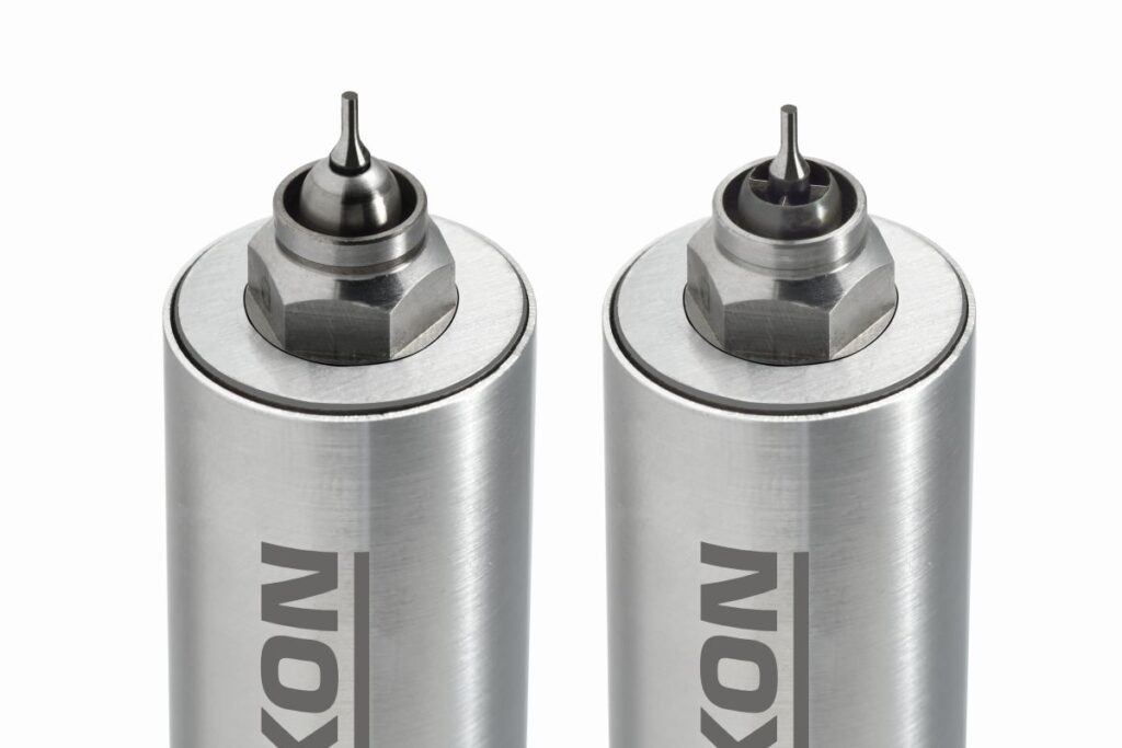 Je nach Anwendungsanforderung der Werkzeugkonzepte sind in der Nadelverschlusstechnik bei Ewikon verschiedene Spitzenvarianten verfügbar.